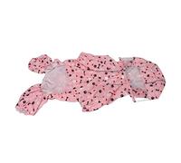 Prevessel Chubasquero Reflectante para Cachorros, Impermeable, Transpirable, Bonito Patrón, Chubasquero con Capucha para Perros para Viajeros Nocturnos (SG)