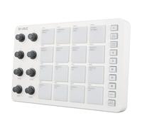 Prevessel Controlador de Batería MIDI Inalámbrico Bluetooth para Producción de Música de Estudio con Almohadillas Retroiluminadas RGB para, Logic Pro X, IOS, Material ABS Recargable