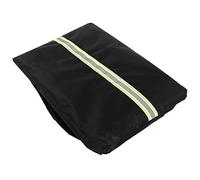 Prevessel Cubierta de Mesa Protector de Polvo Reflectante para Suministros Al Aire Libre, Cubierta de Muebles Impermeable Rayas Reflectantes para Mayor Seguridad, 128 X 71 Cm de Jardín Redonda Negra