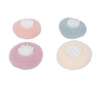 Prevessel Esponja de Baño Exfoliante de Girasol con Ventosa, Bola de Ducha de Espuma Rápida para una Experiencia Similar a un Spa para Limpieza Corporal, Lavandería, Paquete de 4 (4 Uds.)