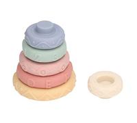 Prevessel Juguete Educativo de Anillo Apilable Colorido para Niños Pequeños, Círculos Exprimibles para Juego Creativo, Ejercicio y Capacidad de Aprendizaje, Adecuado para Niños Mayores de 6 Meses,