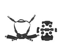 Prevessel Kit de Acolchado para Casco, Cómoda Almohadilla de Esponja, de Dial Ajustable para una Instalación Rápida del Casco Mich Wendy, Incluye 13 Almohadillas, 24 Pegatinas (Esponja Negra)