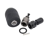 Prevessel Llave de Impacto Eléctrica, Mandril de Taladro, Autoapriete, Bloqueo Automático, sin Llave para de Impacto, ABS, Acero en Carbono, Rosca de 1/2 Pulgadas 20UNF
