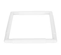 Prevessel Marco de Bordado de Forma Cuadrada, Herramienta Artesanal de Punto de Cruz Duradera para Artistas de Costura, Kit de Aro de Plástico, Suministros de Costura (27,9*27,9 CM)