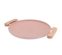 Prevessel Parrilla Coreana para Barbacoa, Plancha de Aluminio Portátil Antiadherente para Asar a la Parrilla en Interiores y Exteriores (Rosa)