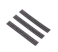 Prevessel Pegatinas de Teclas de Piano para Pulgar, Adhesivo Fino, Decoración de Notas Musicales para Personal de Kalimba de 17 Teclas, Paquete de 3 (Negra)