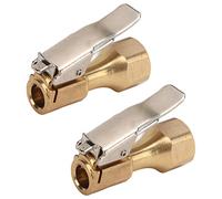 Prevessel Portabrocas de Aire de Latón Resistente con Clamp/Holder de Bloqueo para Infladores de Neumáticos, Punta Recta para Llenado sin Complicaciones, Aplicación Universal