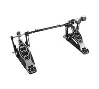 Prevessel Potente Pedal de Tambor Doble de Doble Cadena para un Rendimiento Estable, Adecuado para Amantes de los Tambores, Hecho de Zinc y Aluminio (Pedal)