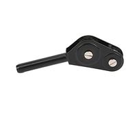 Prevessel Punta de Guía de Caña de Pescar de Doble Rodillo para Líneas Pesadas y Peces Grandes, Material de Aleación Resistente, Puntas de Guía de Varilla de Anillo de Polea Negra para Herramientas