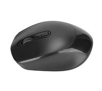 Prevessel Ratón Mecánico Inalámbrico Ratón para Juegos de Diseño Ergonómico para 2000, Vista, ME, OS X, Recargable USB 2.4G (Negro)