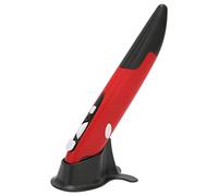 Prevessel Ratón óptico Inalámbrico de Bolsillo de 2,4 GHz con dpi Ajustable para un Control Fluido, Plug and Play para Presentaciones PPT, Diseño Pequeño y Portátil para Viajeros (Rojo)