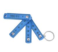Prevessel Regla Plegable de Plástico Duradera y Compacta para Carpintería Colocación de Azulejos Varilla Medidora Plegable Portátil de 19,7 Pulgadas para Proyectos de Dibujo y Bricolaje (Azul)