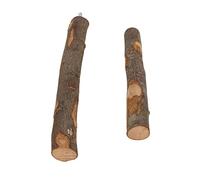 Prevessel Rompecabezas de Columpio de Madera de Troncos Naturales de Primera Calidad para Loros Cacatúas Guacamayos Pájaros del Amor, Fácil de Instalar