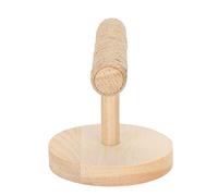 Prevessel Soporte para Pájaros Soporte de Entrenamiento Portátil de Madera Natural para de Juegos para Pájaros Rompecabezas Adecuado para de Jaula para Plataforma de Madera para de Entrenamiento