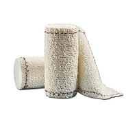 Previs Venda de Fijación Previcrepe S, Lavable a 60 ° C, Transpirable, Compresión Ligera, Tamaño 4 m x 15 cm, Paquete de 10 Rollos