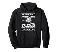 Previsión de Fin de Semana Esquí, Ski Apres, Montañas Calling, Adulto Sudadera con Capucha