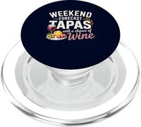 Previsión de Fin de Semana Tapas & Wine Funny Spanish Food Lover PopSockets PopGrip para MagSafe