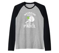 Previsión del Fin de Semana 100% de probabilidad de pádel Camiseta Manga Raglan