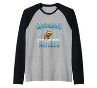 Previsión del Tiempo para Groundhog Day Funny Spring Camiseta Manga Raglan