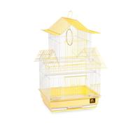 Prevue Hendryx SP1720-1 Shanghai - Jaula para periquitos, Color Amarillo y Blanco