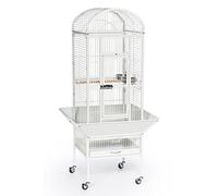 Prevue Pet Products 34512 Dometop - Jaula para pájaros, pequeña, Color Blanco Tiza