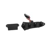 Prewired Control Plate, 3 Stage Preamplifier Guitar Control Plate Assembly Replacement, Switchable active passive for Prewired with cable harness for bass guitar (Black)