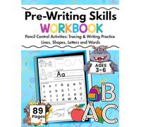 Prewriting Skills Activities: Tracing Lines Shapes Letters and Words Practice Worksheets: Writing and Drawing Workbook for Kids Ages 3-6: Pencil ... school kindergarten readiness activity book