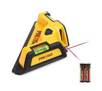 PREXISO Nivel Láser 90 Grados, Láser de Ángulo 10 m con Niveles de Burbuja, Ideal para Colocación de Baldosas y Suelos con Batería AA, Láser Rojo