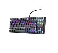 PREYON Blue Blitz Claw Gaming Keyboard - Teclado de Computadora con Cable - Teclado Mecánico Retroiluminado - Interruptores de Teclado Gateron Blue - Completo Anti Ghosting - Teclas de Pudín