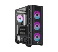 PREYON Nest Meshy+, ATX/Micro - ATX/Mini-ITX, Estuche Bien ventilado, Panel Frontal de Malla, 2/4 Ventiladores ARGB, Panel de Vidrio Templado, Kit de Filtro de Polvo