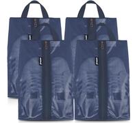 Prezon Bolsa para zapatos de viaje, con malla TPU impermeable, resistente cremallera YKK, bolsa de zapatos repelente al polvo, organizador de zapatos, bolsa con cremallera para viajes o almacenamiento