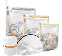 Prezon Bolsas para la Colada Bolsa para Lavadora Bolsa Malla de Lavandería para Lavadoras Bolsas de Colada con Cremallera para Ropa Delicada Sujetador Interior Calcetines Zapatos