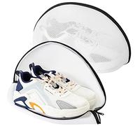 Prezon Bolsas para la Colada para Zapatos, Bolsa de Lavado de Zapatillas para Lavadora, Bolsa Malla de Lavandería para Zapatos