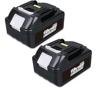 Prezoye 2 unidades de batería de repuesto para Makita batería 18 V 5,0 Ah Li-ion batería de repuesto para batería Makita 18V compatible con BL1850B BL1860B BL1840B BL1830B BL1815 194205-3 LXT400