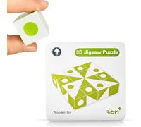 PrfcNL Cubos de Prueba (Verde) - 16 Cubes, práctica para la Prueba de diseño de Bloques, Pruebas WAIS IV y WISC V