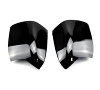 PRFGSGVBV Carcasa Espejo para Focus 2005 2006 2007 2008 ABS Negro Mate Izquierda Derecha Puerta Lateral del Coche Retrovisor Cubierta De Espejo Tapas Cubierta Retrovisor Exterior(Black,with Lights)
