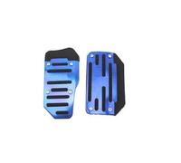 PRFGSGVBV Embrague Pedal Acero Inoxidable Coche Freno Modificado Acelerador Embrague Aleación Aluminio Almohadilla Antideslizante Acero Inoxidable(Automatic Blue Set)