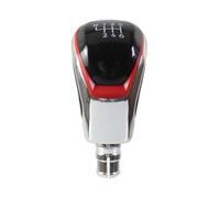 PRFGSGVBV Palanca De Cambios 1 Uds. para Golf 8 Manual 5 Velocidades 6 Velocidades 12mm Perilla De Cambio De Marchas Pomo Cambio Marchas(Silver-Red 6Speed)