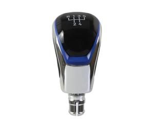 PRFGSGVBV Palanca De Cambios 1 Uds. para Golf 8 Manual 5 Velocidades 6 Velocidades 12mm Perilla De Cambio De Marchas Pomo Cambio Marchas(Silver-Blue 5Speed)
