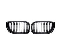 PRFGSGVBV Rejilla Delantera Tipo Riñón para 3 Series E46 4 Puertas 2002-2005 Rejillas Parachoques Delantero Coche Parrilla Carreras Parrillas Línea Dual Riñón Rejilla Negra Brillante