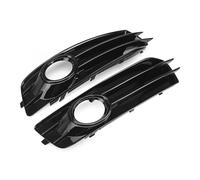 PRFGSGVBV Rejilla Delantera Tipo Riñón para A3 8P para S-Line 2009-2012 8P0807682 8P0807681 Parachoques Delantero Cromado/Brillante Parrilla Luz Antiniebla Inferior(Glossy Black)