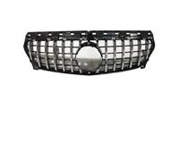 PRFGSGVBV Rejilla Delantera Tipo Riñón para C117 W117 CLA 2013 2014 2015 2016 2017 2018 2019 para Tuning para Facelift Parrilla Entrada Parachoques Delantero(GT Silvery)