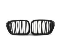 PRFGSGVBV Rejilla Delantera Tipo Riñón para E39 5 Series 525 528 1999-2003 Rejilla Brillante Parrilla Delantera Capó Parrillas Riñón Carreras Línea Dual(Matte Black)