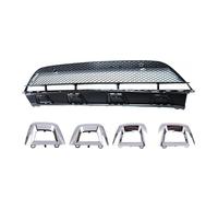 PRFGSGVBV Rejilla Delantera Tipo Riñón para GLC X253 W253 A2538852400 A2538853500 A2538853600 Parrilla Delantera Inferior Izquierda Derecha Parachoques Cubierta Radiador(Grill and Chrome)