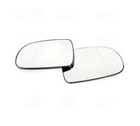 PRFGSGVBV Vidrio Espejo Exterior 1/2X para Vauxhall para Corsa C 2001-2006 Cristal Espejo Gran Angular Calefactado Espejo Retrovisor Lateral(Left and Right)