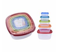 PRGA Set de Recipientes de Cocina Herméticos Apilables Excellent Houseware 911000140 5 Unidades