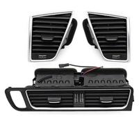 PRGPMSUNAD Salida Aire Acondicionado para Q5 2009-2018 8R1820951 8R1820901 Coche LHD Tablero Frontal Izquierda Derecha Medio Aire Acondicionado AC Rejilla De Ventilación(LHD-3PCS Set)