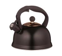 Price & Kensington 60 Floz Tetera Para Cocina Negro Silbante