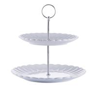 Price & Kensington Luxe - Soporte para Tartas de 2 Niveles, Color Blanco
