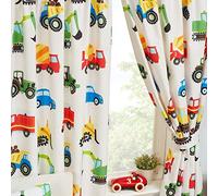 Price Right Home Camiones y Transporte Cortinas Bordadas 54 "Drop